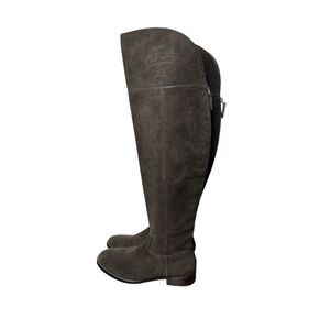 Tory Burch Simone Brown Suede Leather Over the Knee Boots Size 9 Old Money Prep